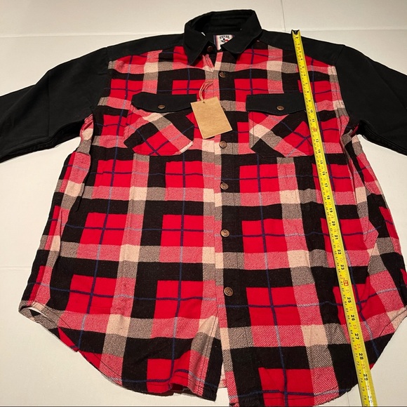 Texas style long sleeve Plaid  shirt for men M size - Picture 2 of 10